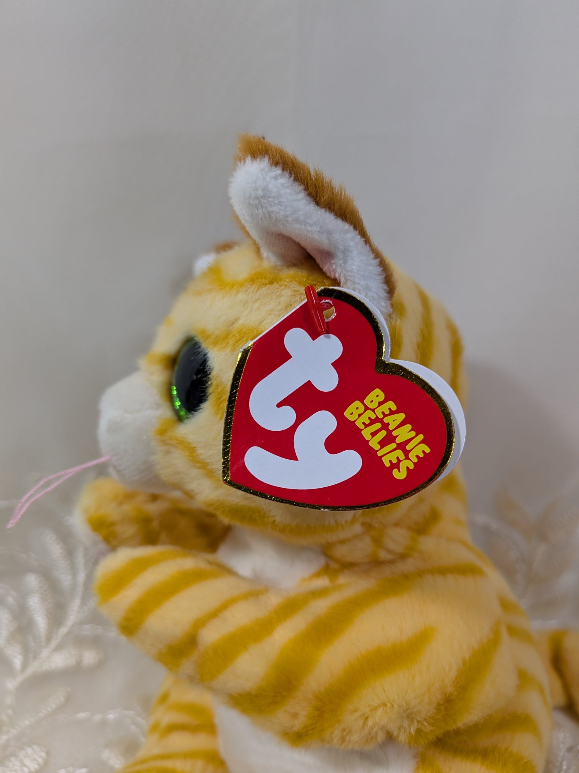 Ty Beanie Bellies - Mango The Orange Tabby Cat (6in) - Vintage Beanies Canada