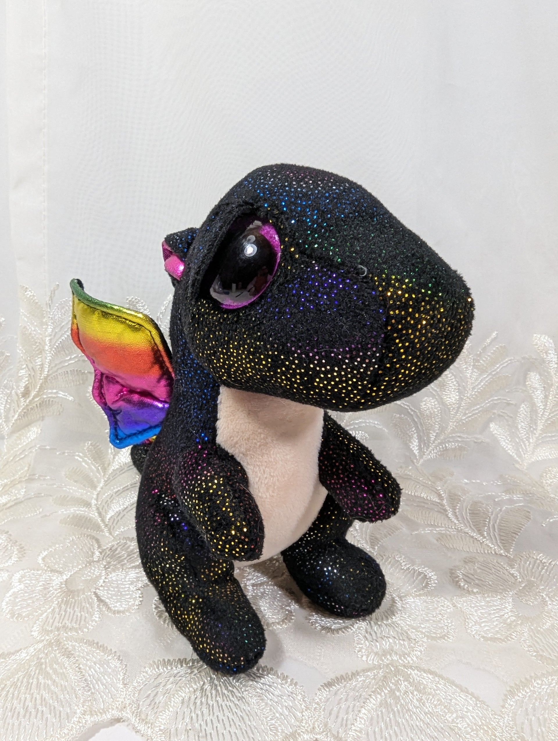 Ty Black Dragon As Company Ty Beanie Boo Anora Black Dragon Public
