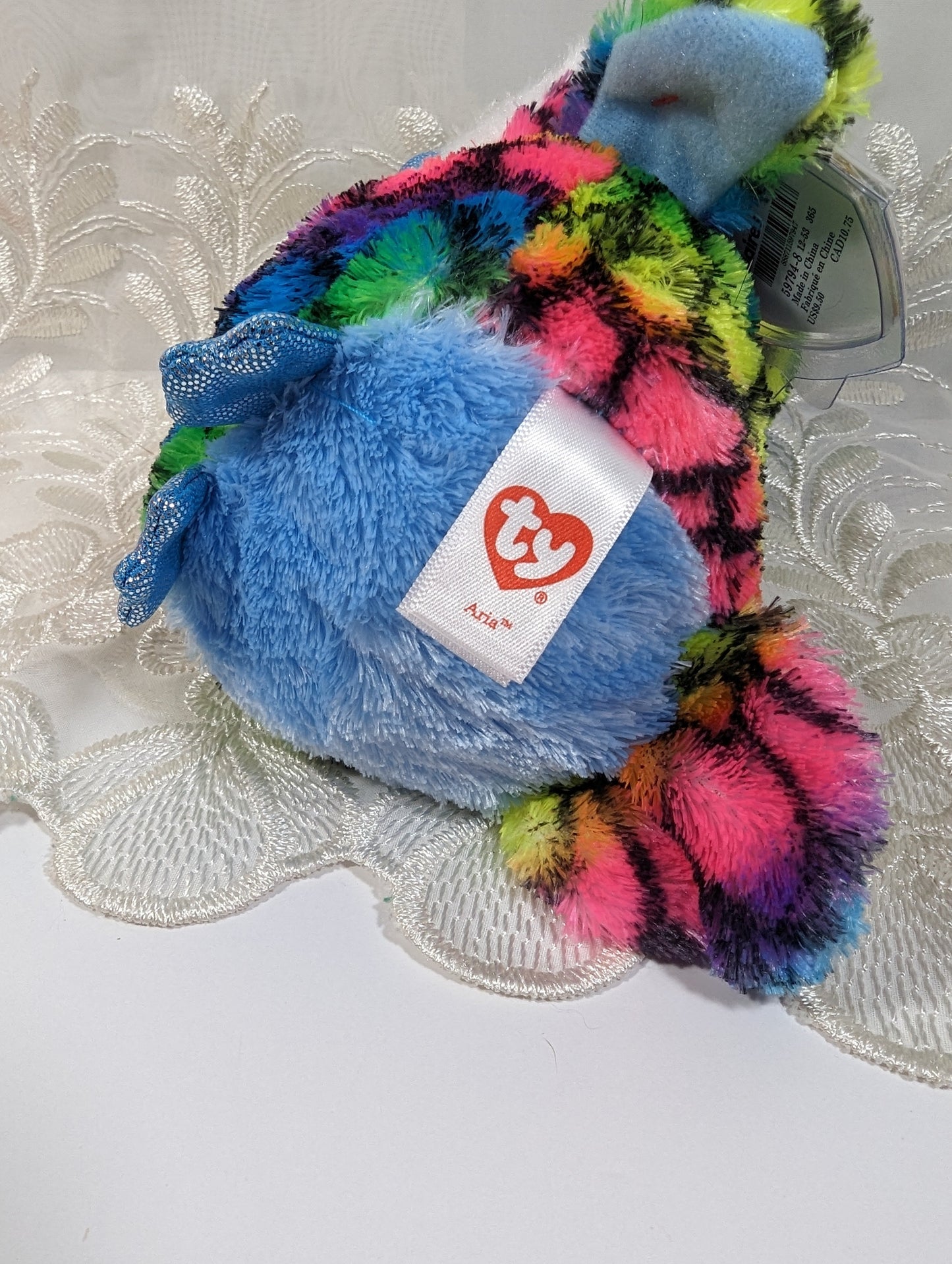 Ty Beanie Boo - Aria the Rainbow Owl (6 in) - Claire's Exclusive *Rare* - Vintage Beanies Canada