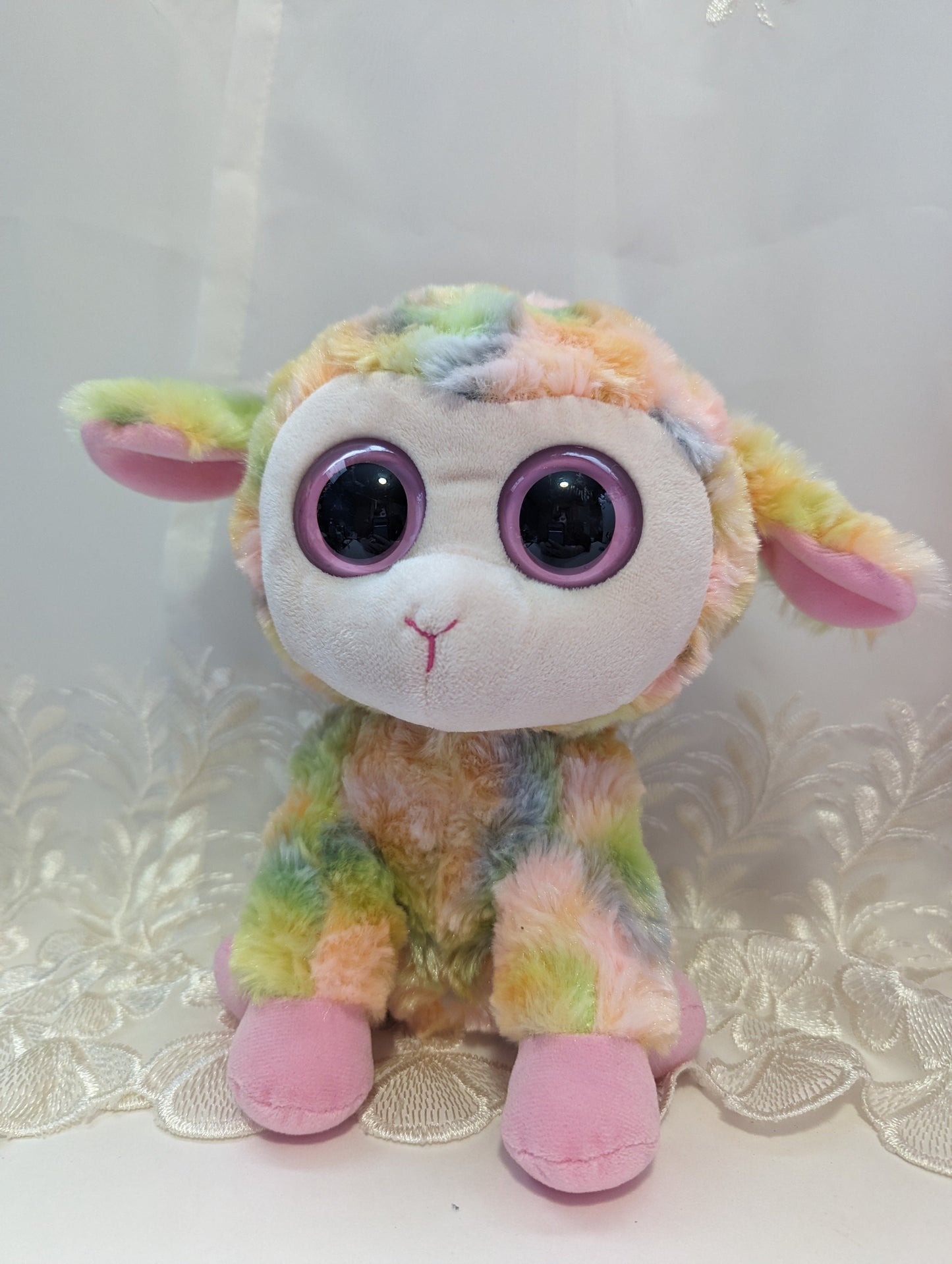 Ty Beanie Boo - Blossom The Lamb (9in) First Gen, No Hang Tag - Vintage Beanies Canada