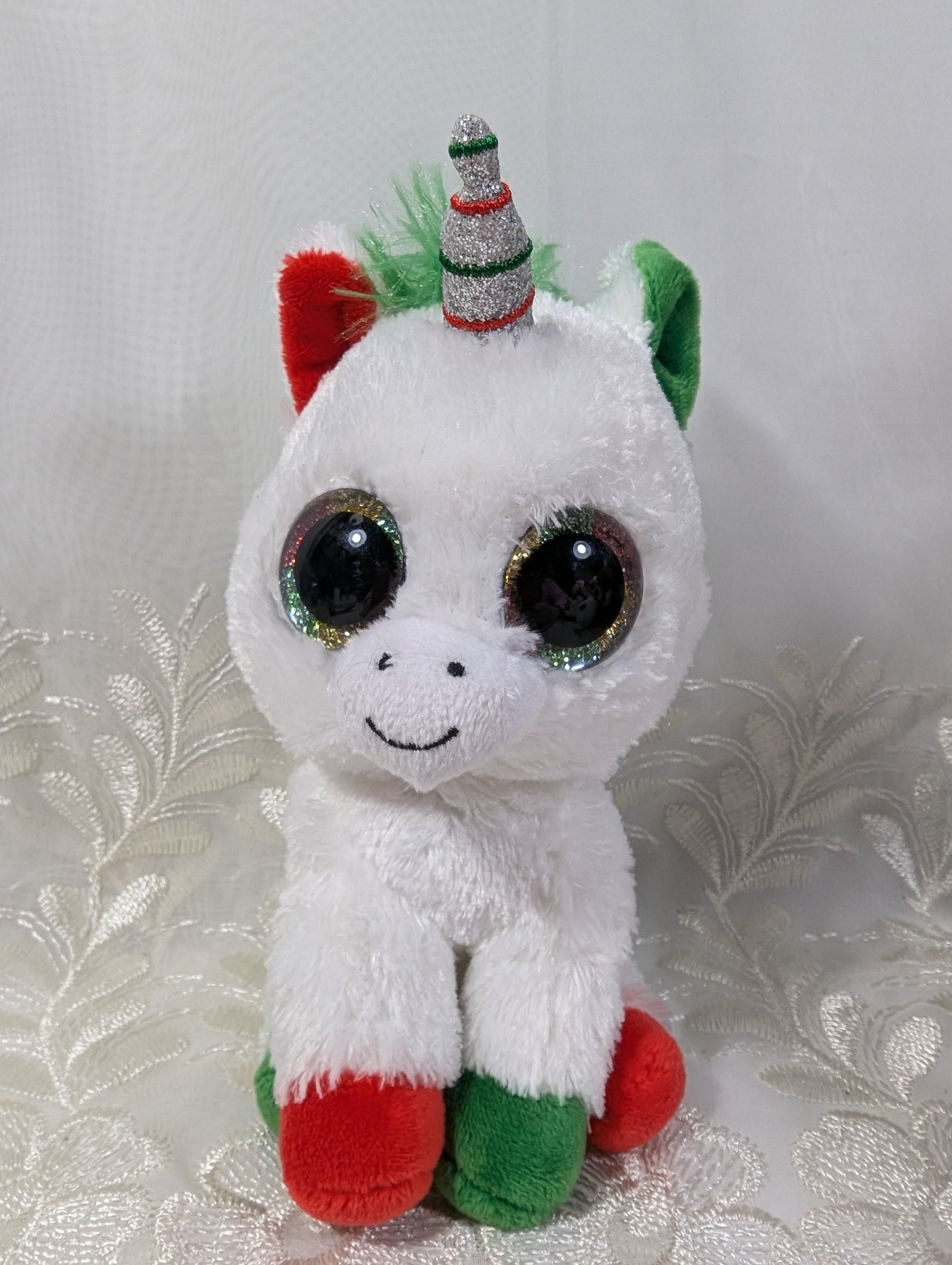 Ty Beanie Boo - Candy Cane The Unicorn (6in) No Tag - Vintage Beanies Canada