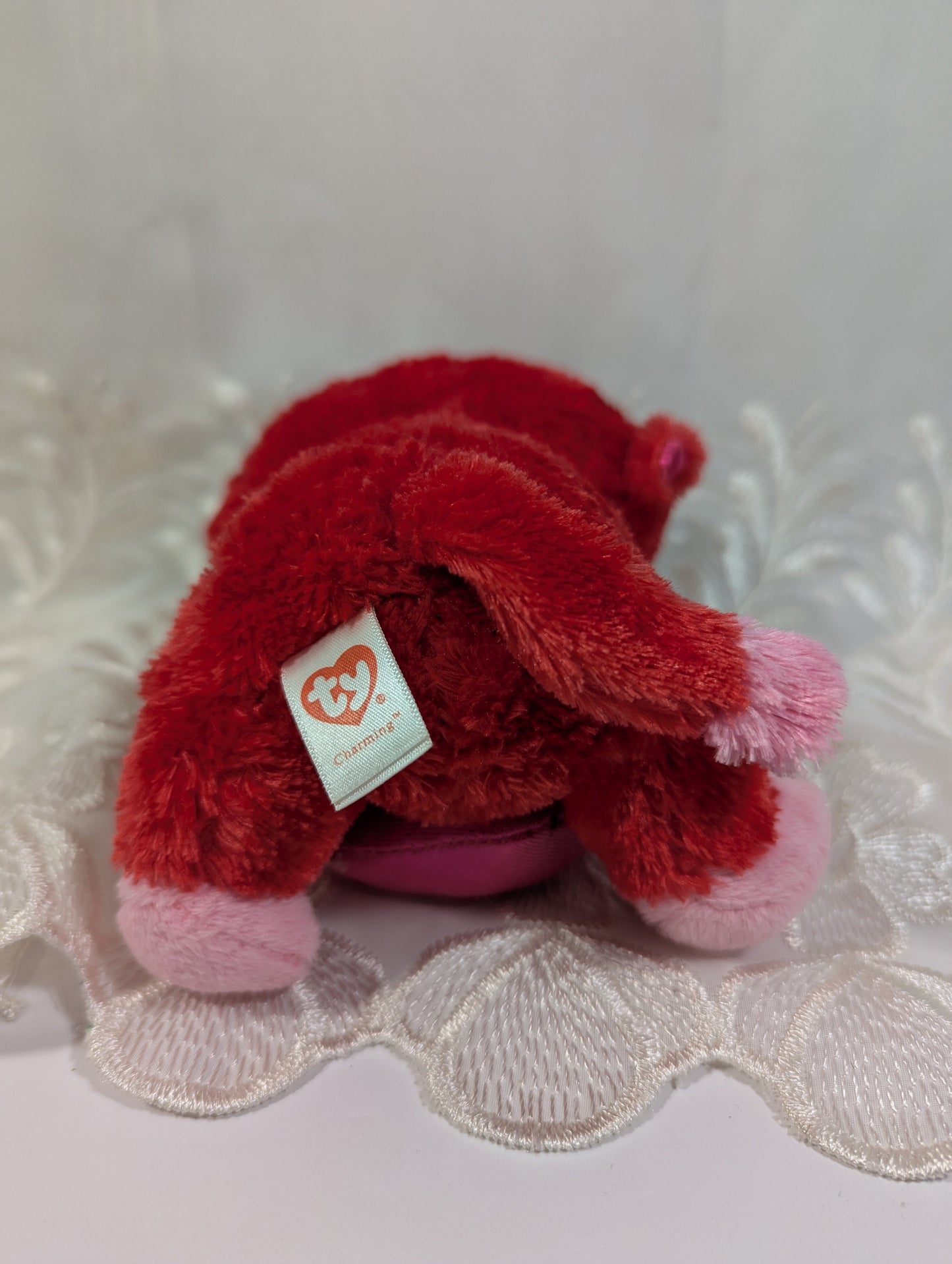 Ty Beanie Boo - Charming The Red Monkey (6in) Creased Tag - Vintage Beanies Canada