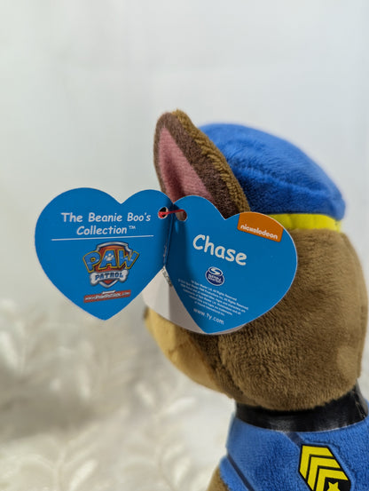 Ty Beanie Boo - Chase the Dog from the show Paw Patrol (6in) Near Mint Tag - Vintage Beanies Canada