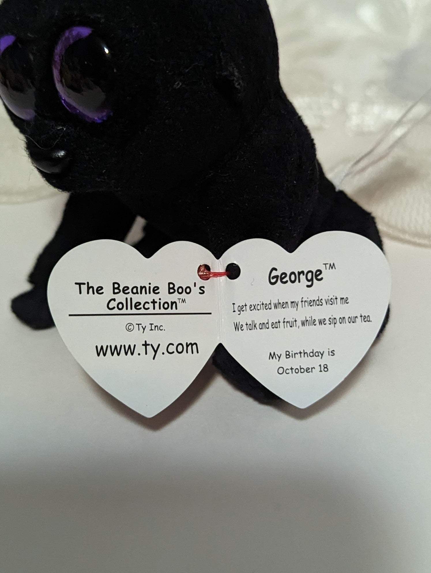 Ty Beanie Boo Clip - George The Gorilla (4in) - Vintage Beanies Canada