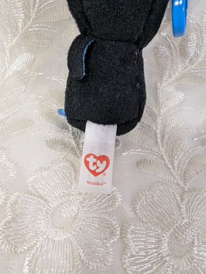 Ty Beanie Boo Clip - Waddles the penguin (3 In) No Tag - Vintage Beanies Canada