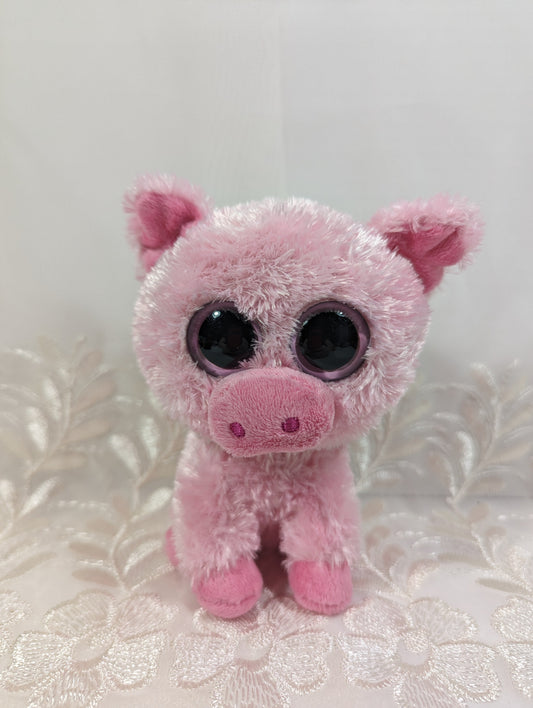 Ty Beanie Boo - Corky The Pig (6in) *Rare* First generation, Solid eyes - No Tag - Vintage Beanies Canada
