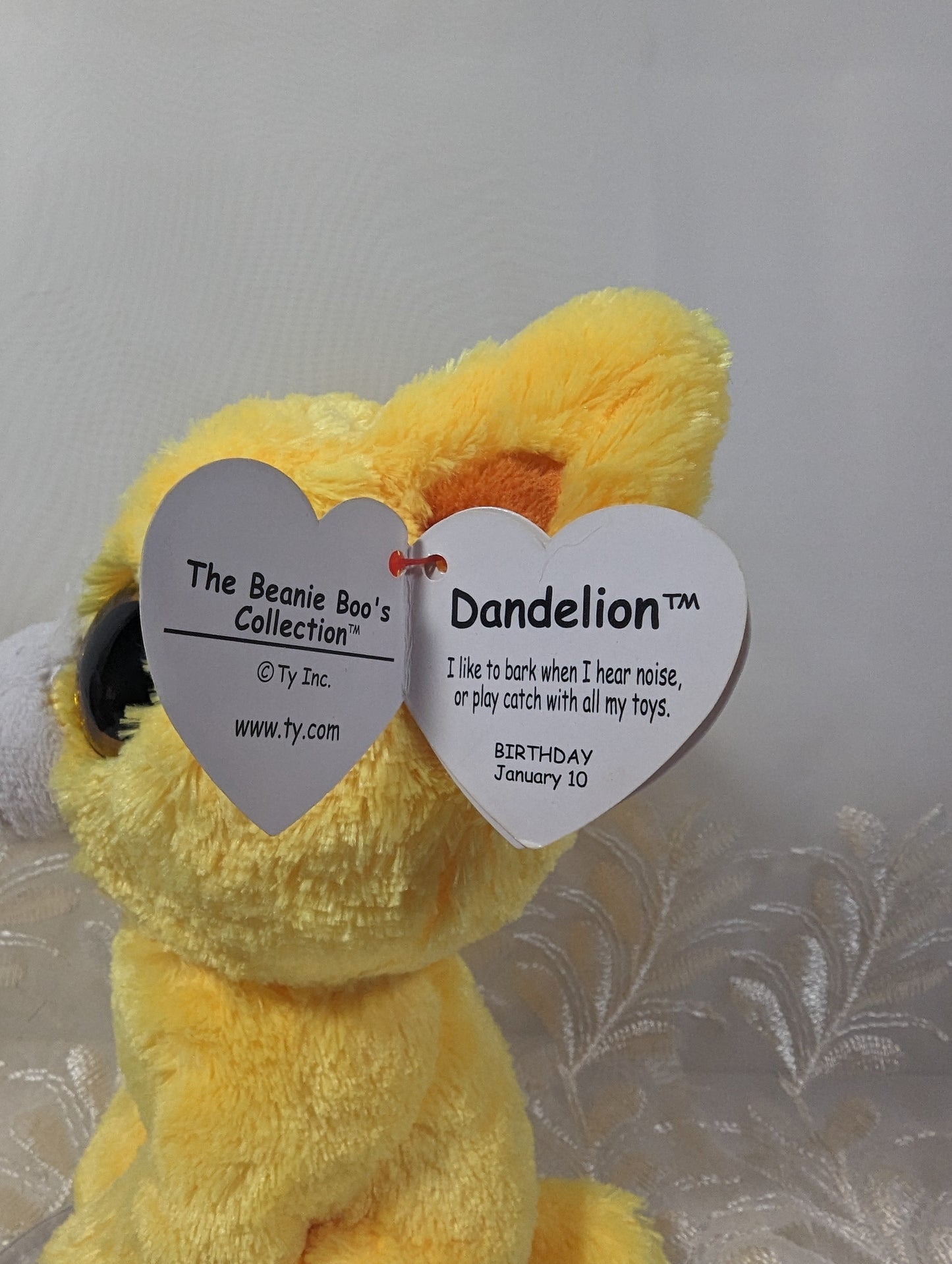 Ty Beanie Boo - Dandelion The Yellow Dog (6in) Trade Show Exclusive - Vintage Beanies Canada