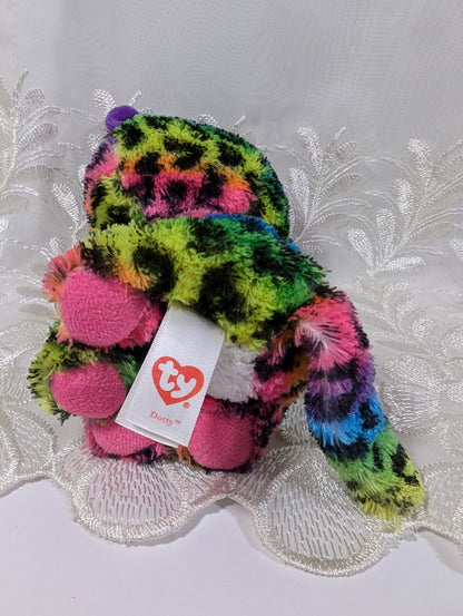 Ty Beanie Boo - Dotty The Rainbow Leopard (6 in) No Tag - Vintage Beanies Canada