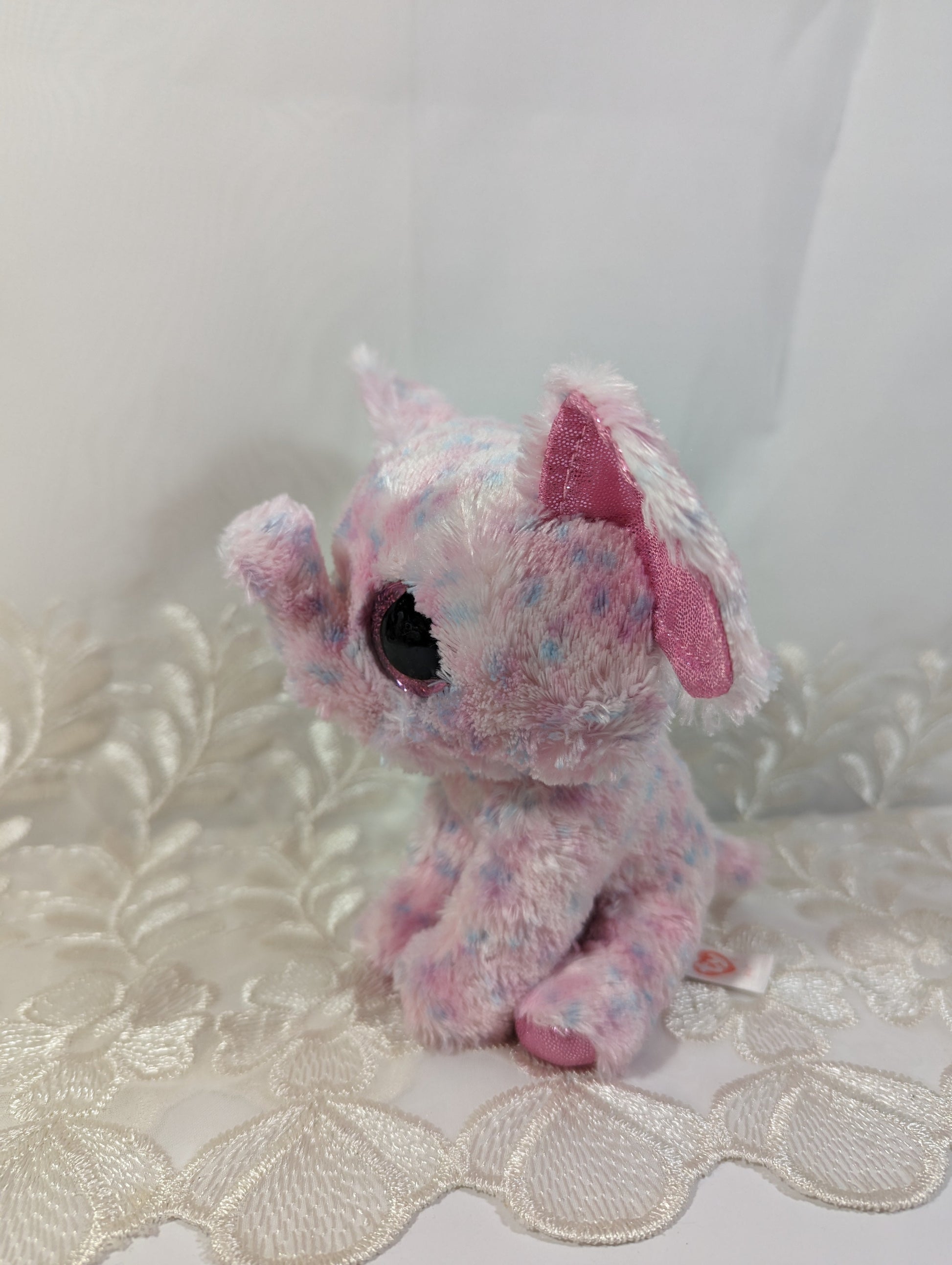 Ty Beanie Boo - Ellie The Pink Elephant (6in) Scuffed Eyes, No Tag - Vintage Beanies Canada