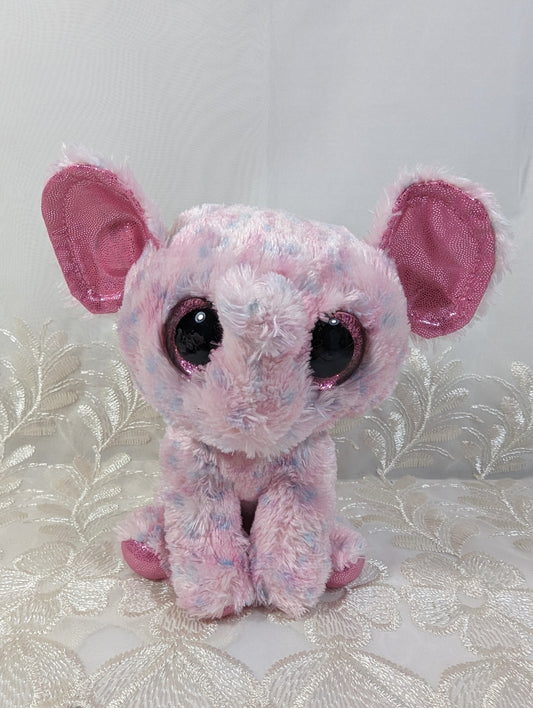 Ty Beanie Boo - Ellie The Pink Elephant (6in) Scuffed Eyes, No Tag - Vintage Beanies Canada