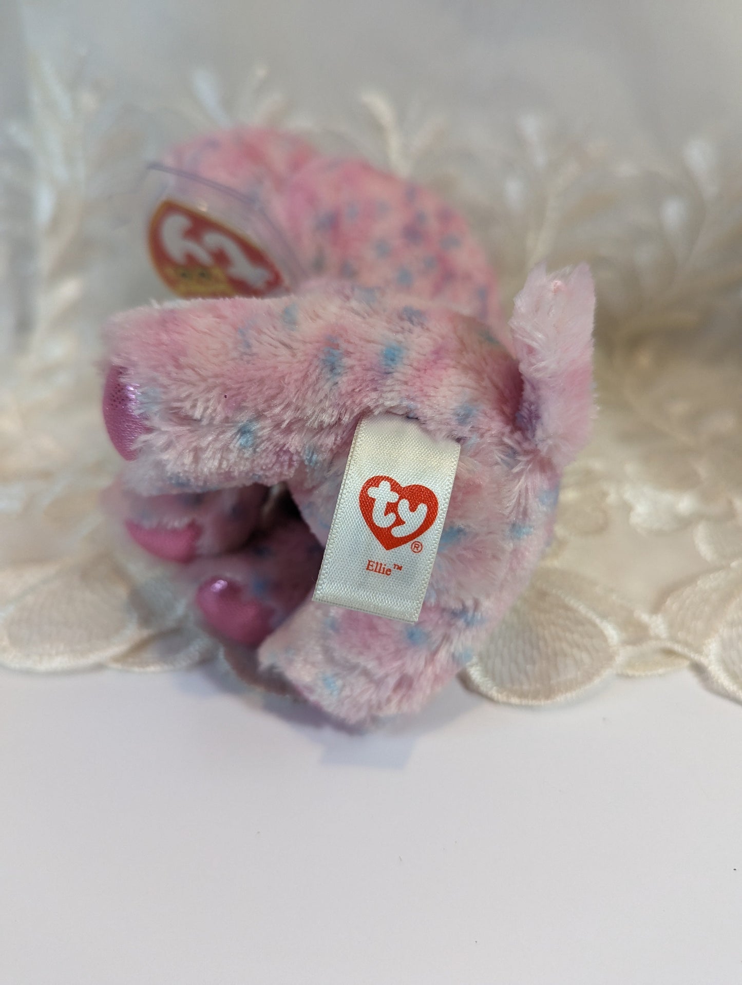 Ty Beanie Boo - Ellie The Pink Elephant (6in) Scuffed Eyes, Non-mint Tag - Vintage Beanies Canada