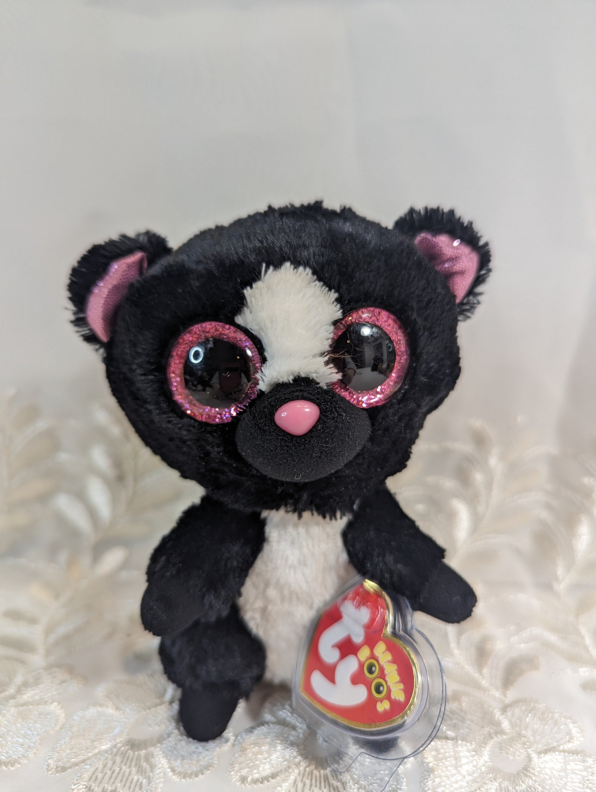 Ty Beanie Boo - Flora The Skunk (6in) Scuffed Eyes - Vintage Beanies Canada