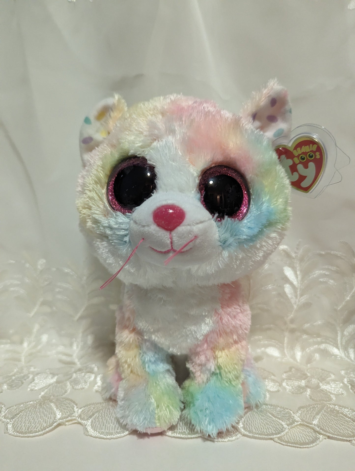 Ty Beanie Boo - Fluffy The Cat (9in) Claire's Exclusive *Rare* Near Mint - Vintage Beanies Canada