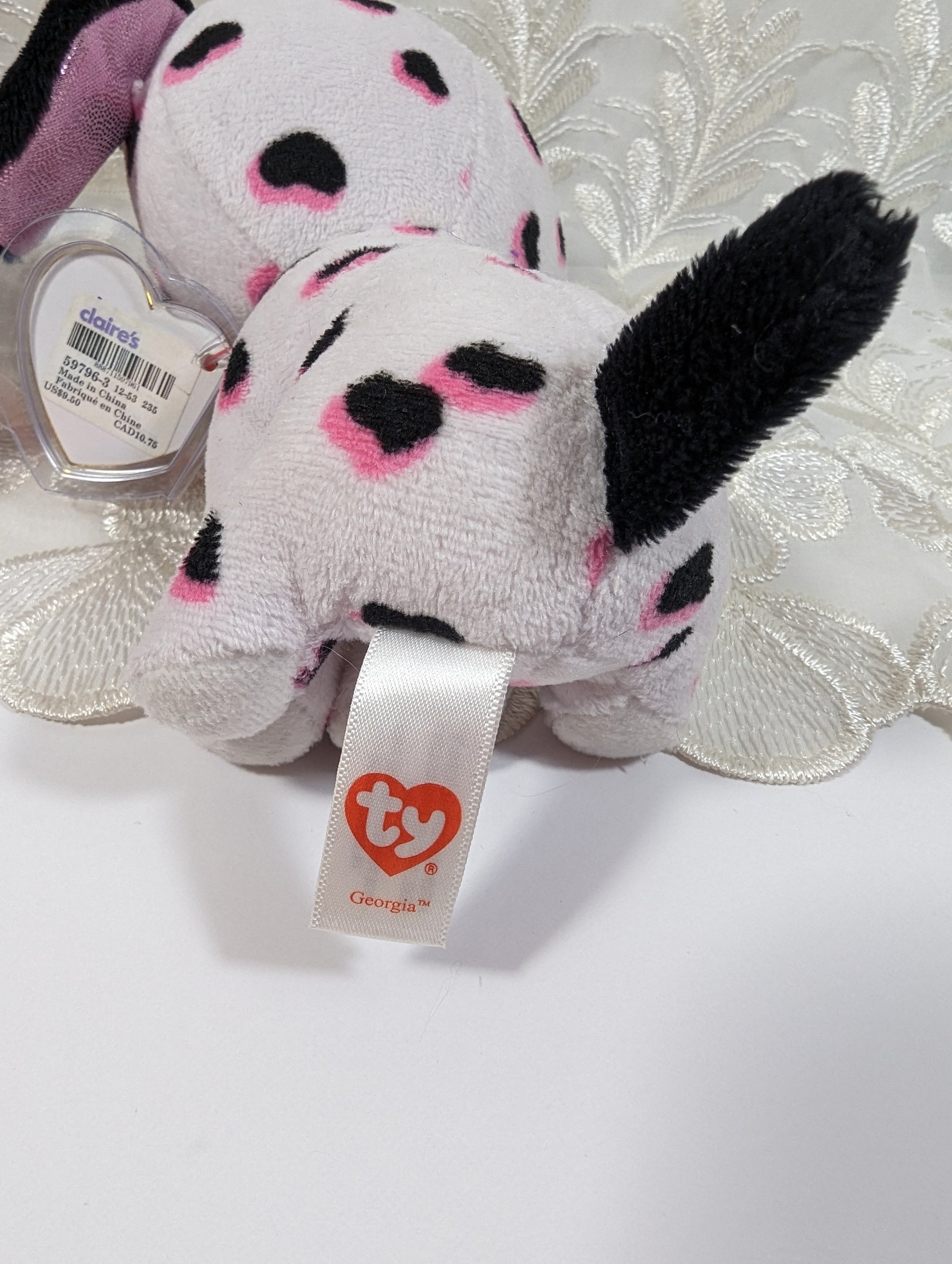 Ty Beanie Boo - Georgia the Dalmatian (6in) Claire's exclusive *See Photos* - Vintage Beanies Canada