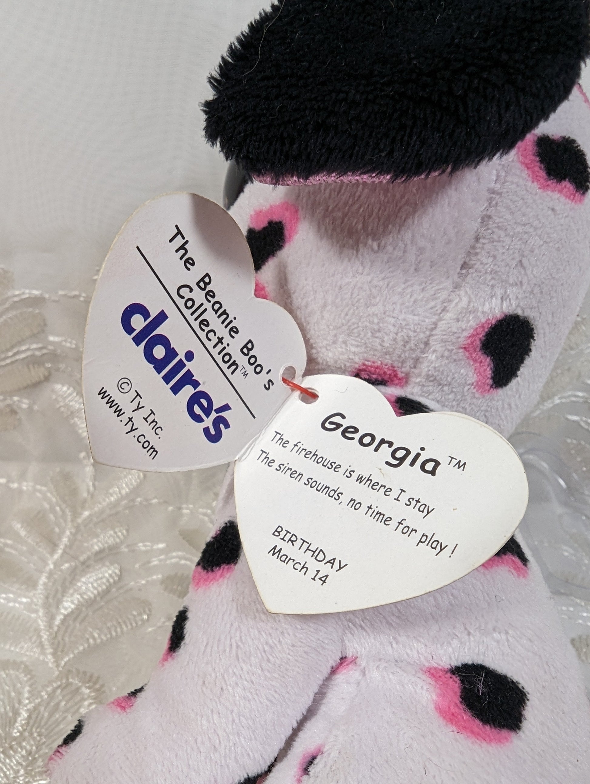 Ty Beanie Boo - Georgia the Dalmatian (6in) Claire's exclusive *See Photos* - Vintage Beanies Canada