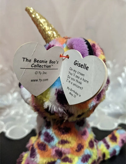 Ty Beanie Boo - Giselle The Leopard (6in) Non-mint Hang Tag - Vintage Beanies Canada
