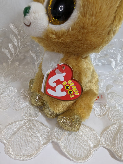 Ty Beanie Boo - Glitzy The Gold Reindeer (6 in) - Vintage Beanies Canada