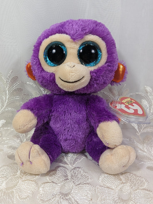 Ty Beanie Boo - Grapes The Purple Monkey (6in) Near Mint Tag - Vintage Beanies Canada