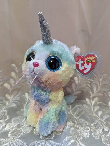 Ty Beanie Boo - Heather The Unicorn Cat (6 In) - Vintage Beanies Canada