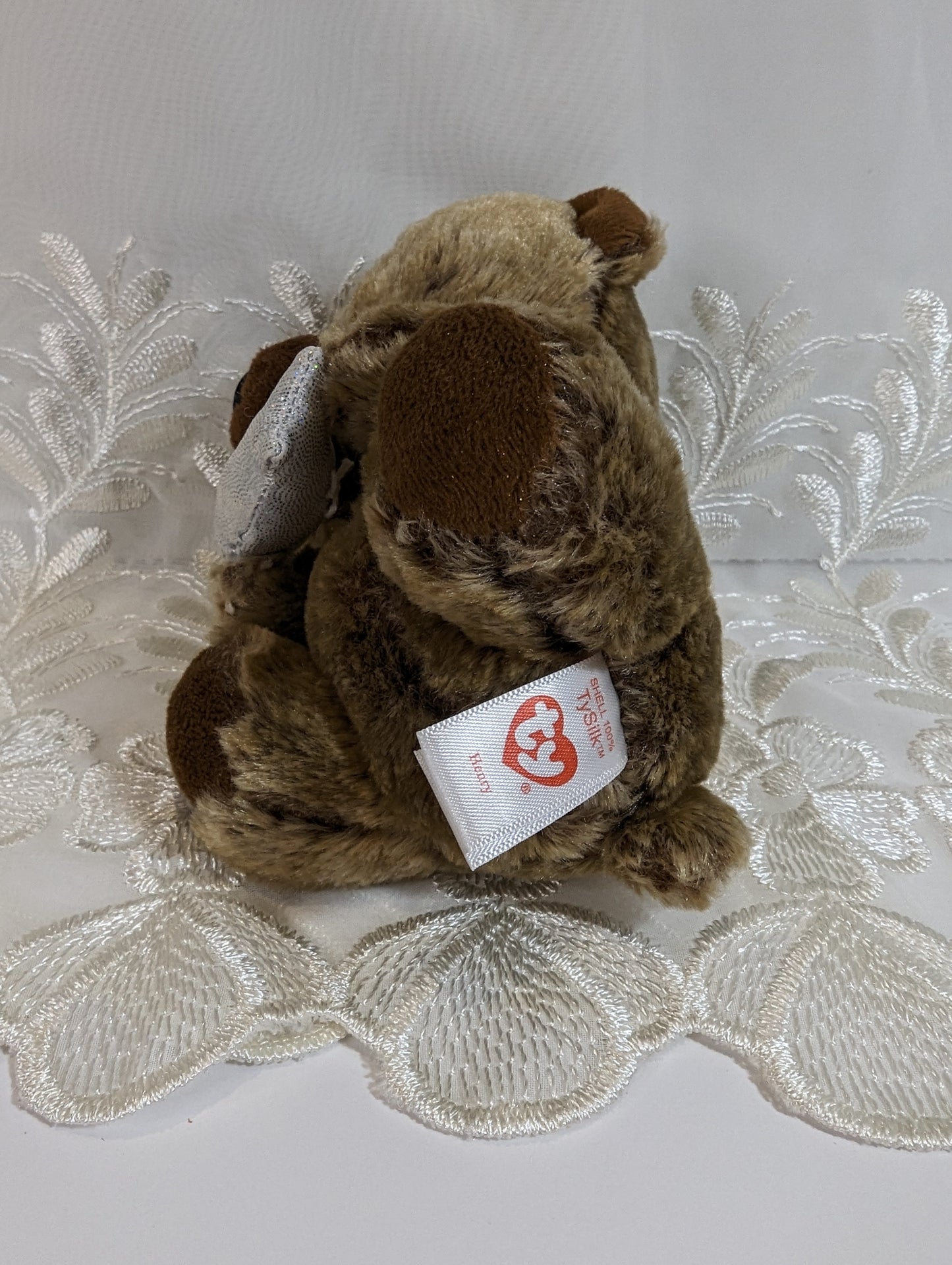 Ty Beanie Boo - Henry the Bear Holding Fish (6 in) Canada Exclusive *Rare* No Tag - Vintage Beanies Canada