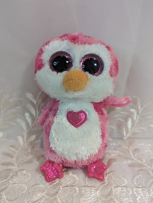 Ty Beanie Boo - Juliet The Pink Owl (6in) No Tag, Scuffed Eyes - Vintage Beanies Canada