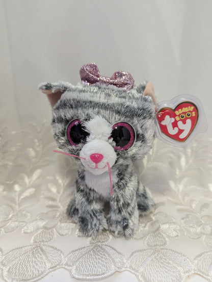 Ty Beanie Boo - Kiki The Gray Cat (6in) - Vintage Beanies Canada