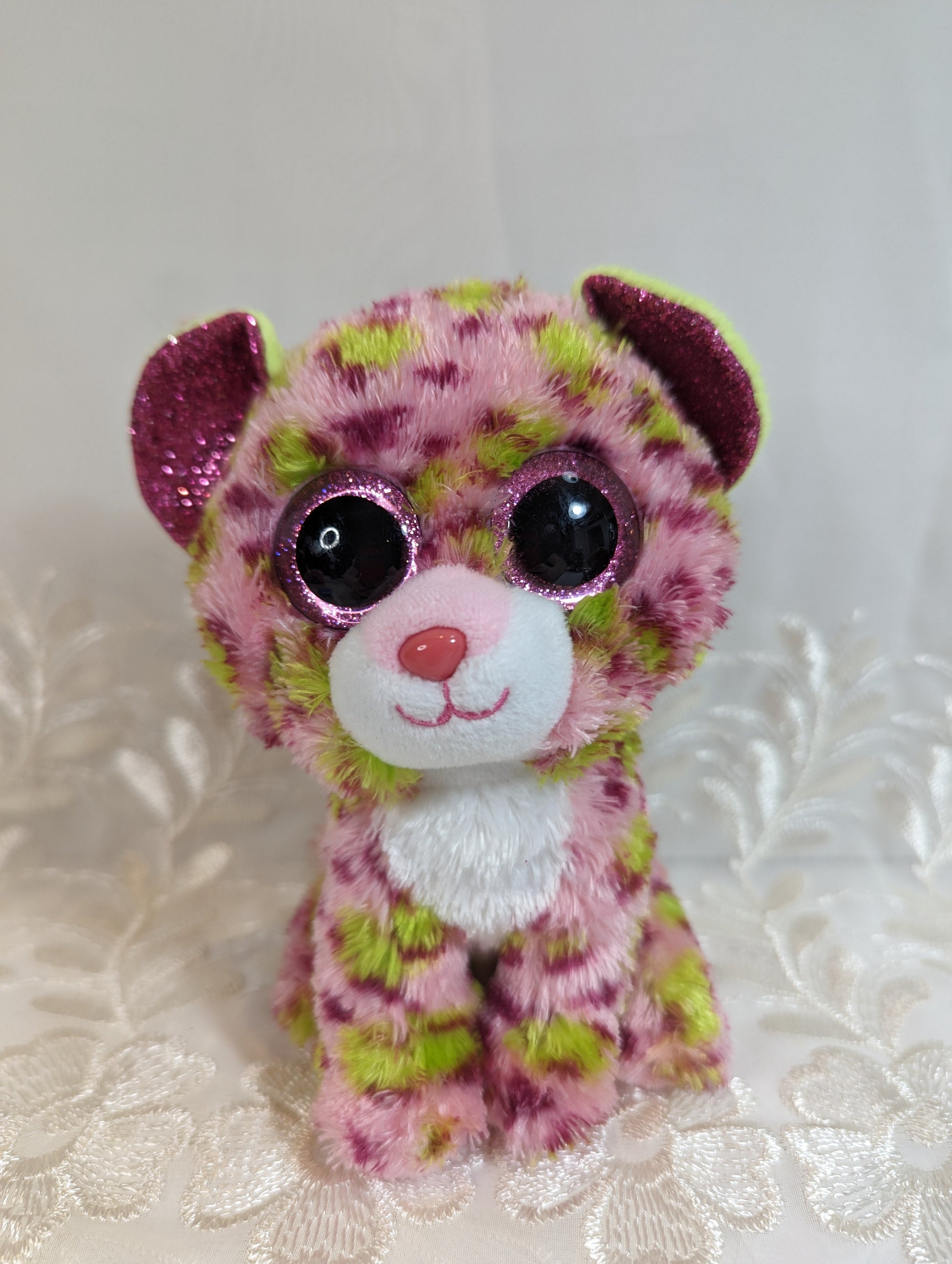 Ty Beanie Boo - Lainey The Leopard (6 in) No Tag / Scuffed Eyes - Vintage Beanies Canada