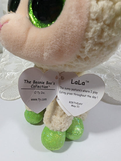 Ty Beanie Boo - LaLa The Lamb (6in) Creased Tag - Vintage Beanies Canada