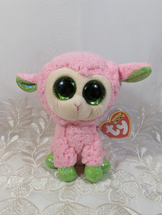 Ty Beanie Boo - Leyla The Pink Sheep (6in) Non - mint Tag - Vintage Beanies Canada