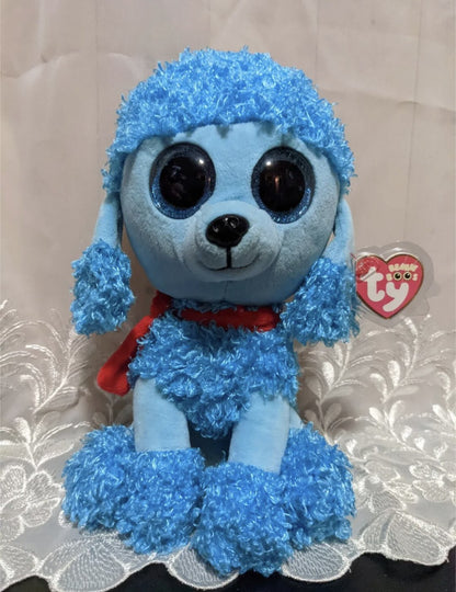 Ty Beanie Boo - Mandy The Blue Poodle Dog (10in) Non-mint Hang Tag - Vintage Beanies Canada
