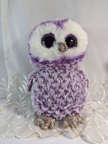Ty Beanie Boo - Moonlight The Purple Owl (9in) No Tag - Vintage Beanies Canada