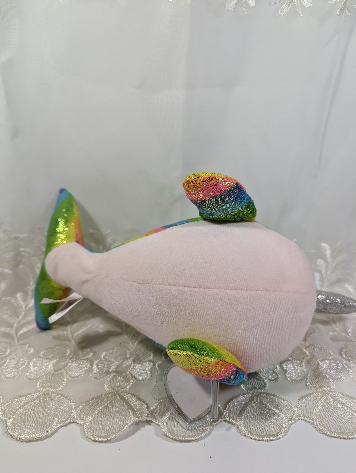 Ty Beanie Boo - Nori The Rainbow Narwhal (10 in) Scuffed Eyes - Vintage Beanies Canada