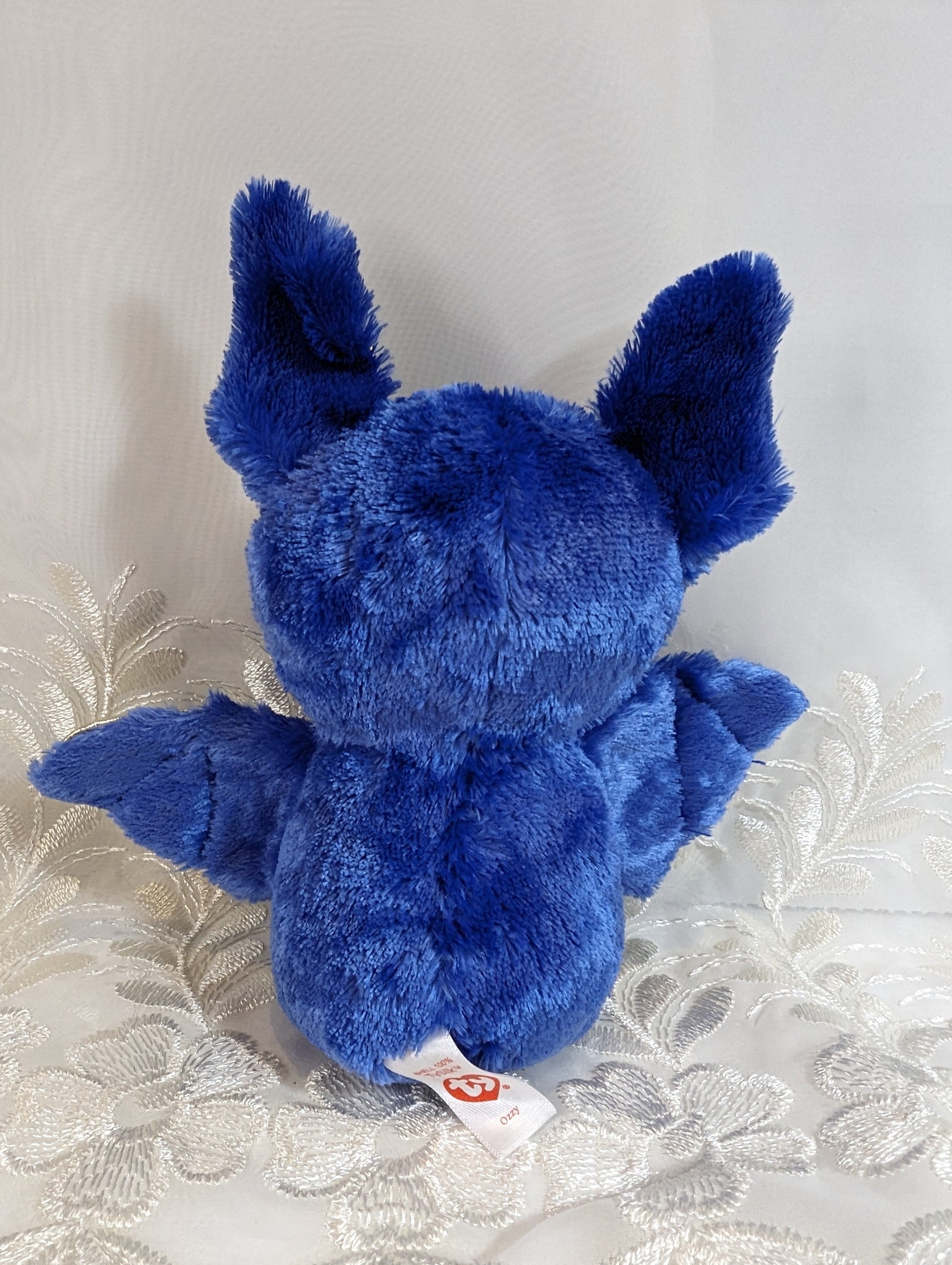Ty Beanie Boo - Ozzy The Blue Bat (6 in) No Tag Scuffed Eye - Vintage Beanies Canada
