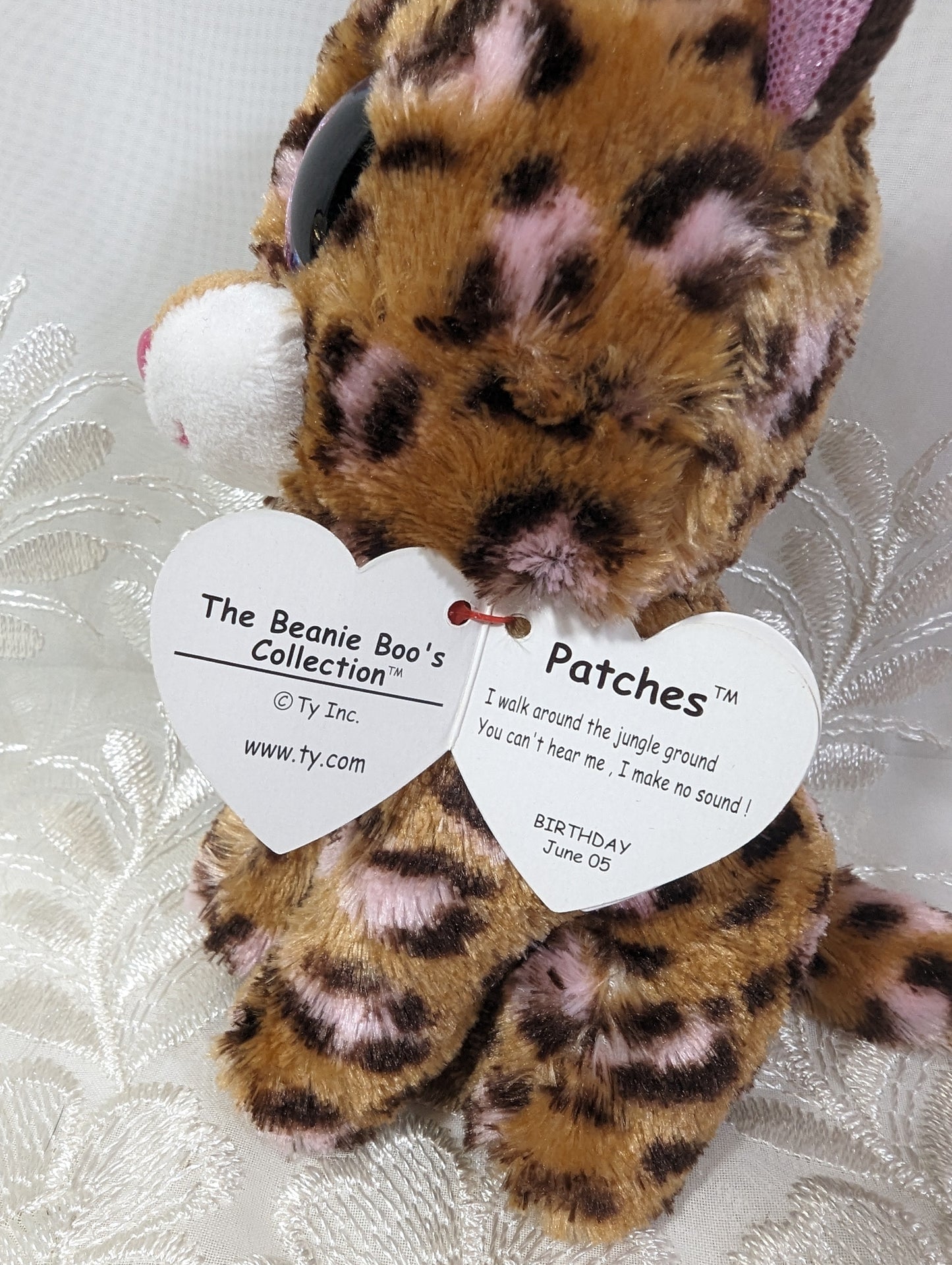 Ty Beanie Boo - Patches The Leopard (6in) Near Mint Hang Tag - Vintage Beanies Canada