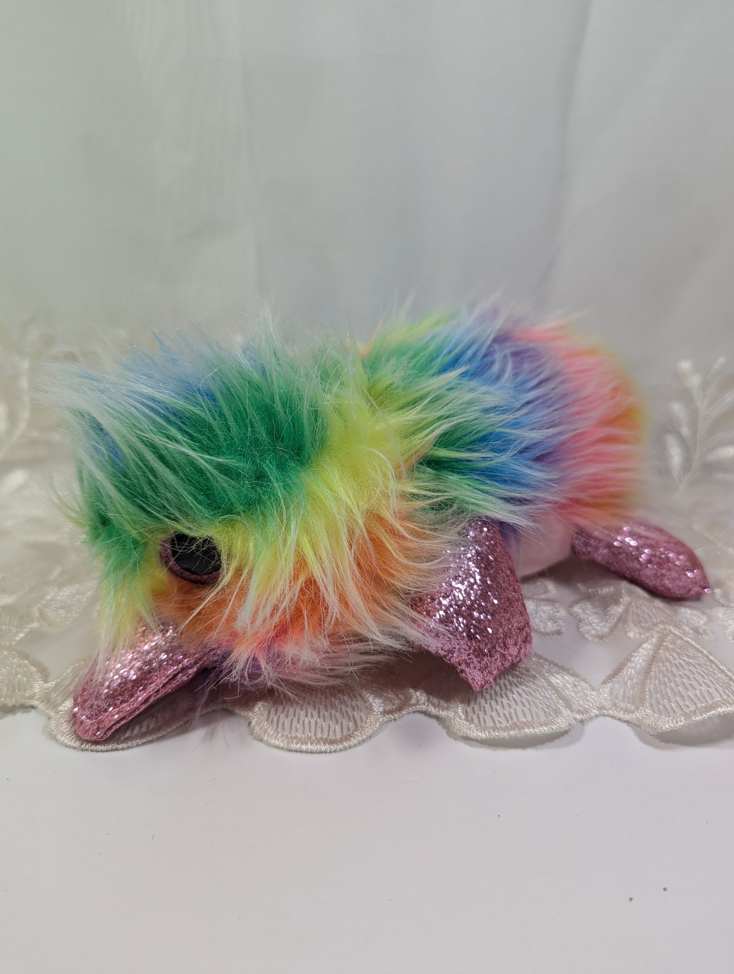 Ty Beanie Boo - Pippa The Rainbow Platypus (8 In) Claire's Exclusive - No Tag - Vintage Beanies Canada