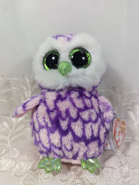 Ty Beanie Boo - Pipper the Purple Owl (6in) Scuffed eye - Vintage Beanies Canada