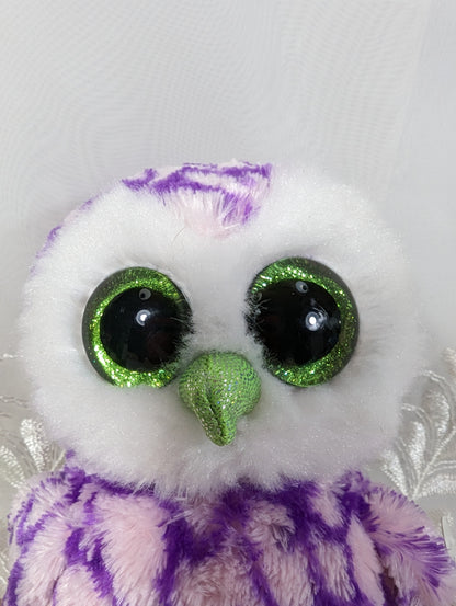 Ty Beanie Boo - Pipper the Purple Owl (6in) Scuffed eye - Vintage Beanies Canada