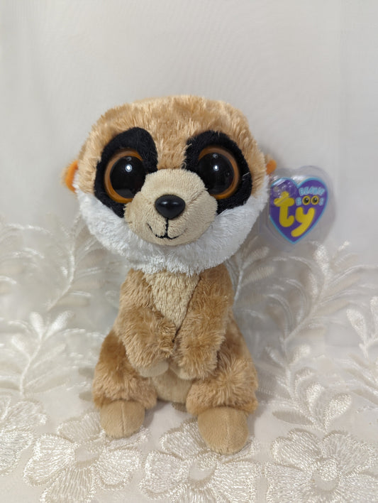 Ty Beanie Boo - Rebel The Meerkat (6 in) *Rare* Creased Tag - Vintage Beanies Canada