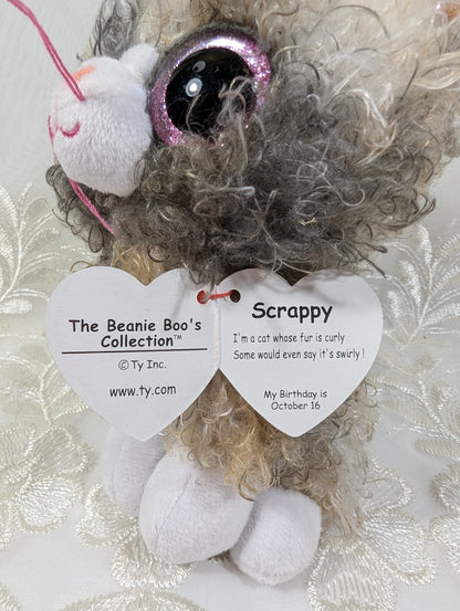 Ty Beanie Boo - Scrappy The Cat - Near Mint (6in) - Vintage Beanies Canada