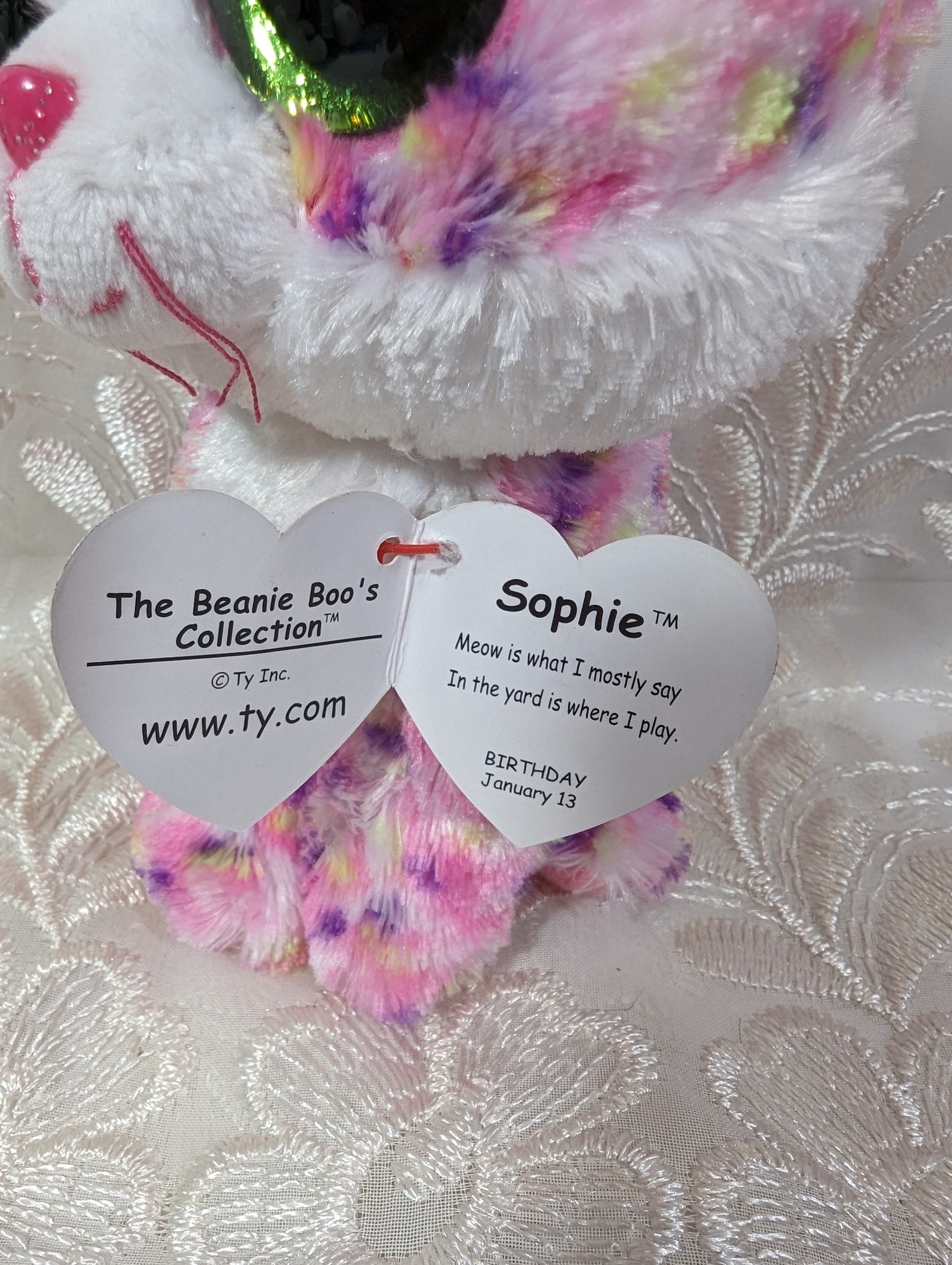 Ty Beanie Boo Sophie The Cat 6 in Vintage Beanies Canada