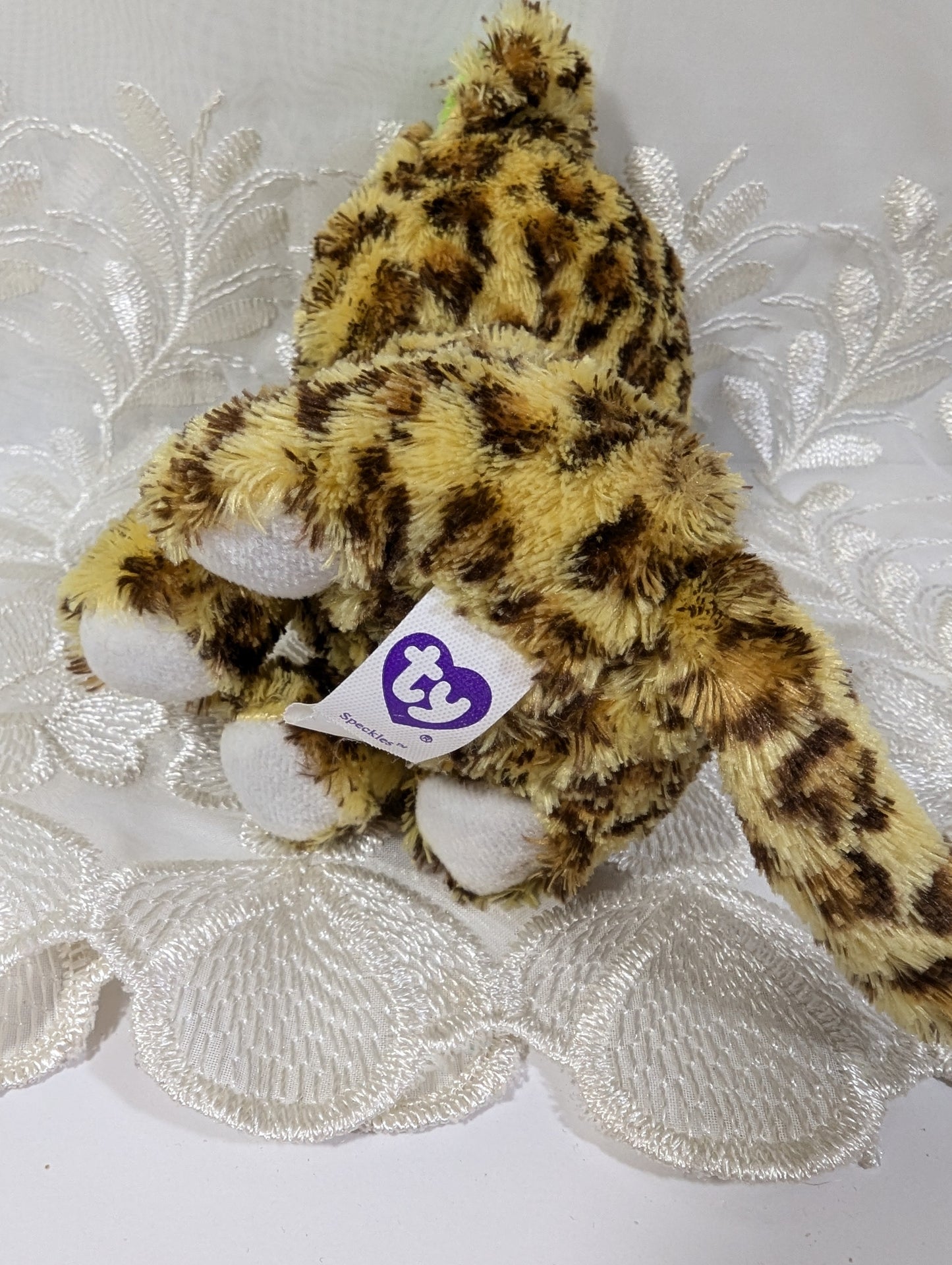 Ty Beanie Boo - Speckles The Leopard (6in) First Generation - No Hang Tag - Vintage Beanies Canada