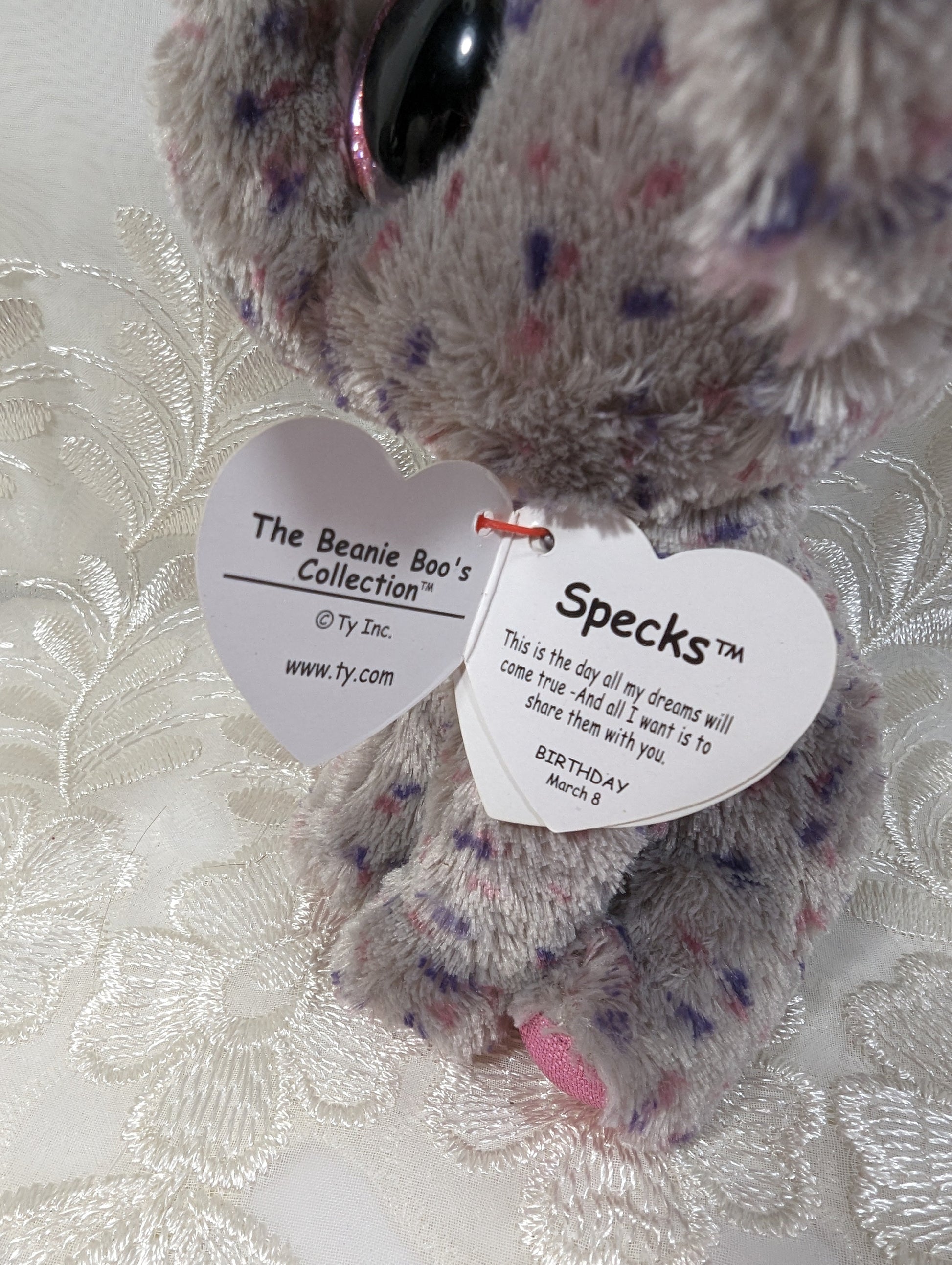 Ty Beanie Boo - Specs the elephant (6in) Near Mint Tag - Vintage Beanies Canada