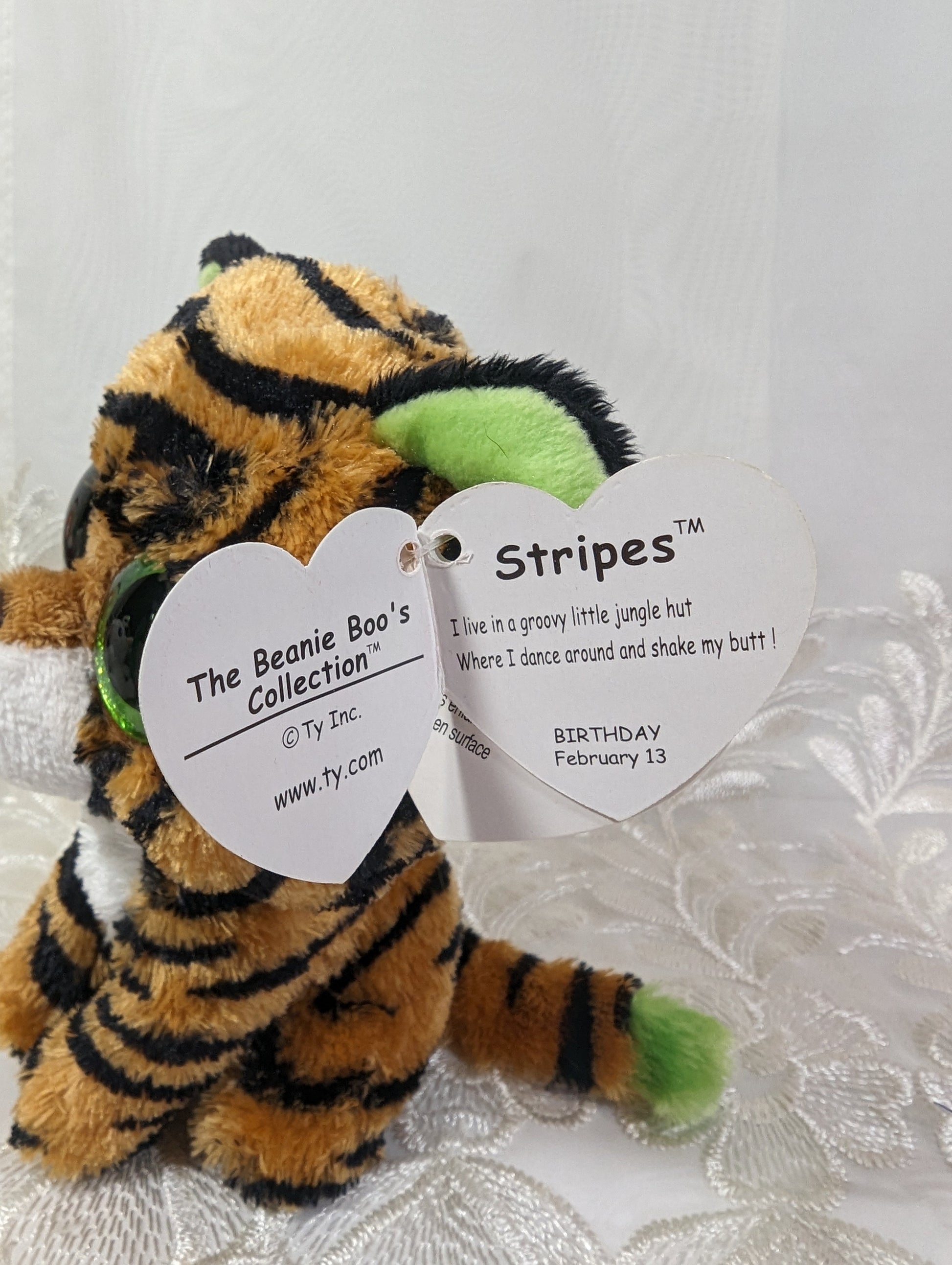 Ty Beanie Boo - Stripes The Tiger (6 in) - Vintage Beanies Canada