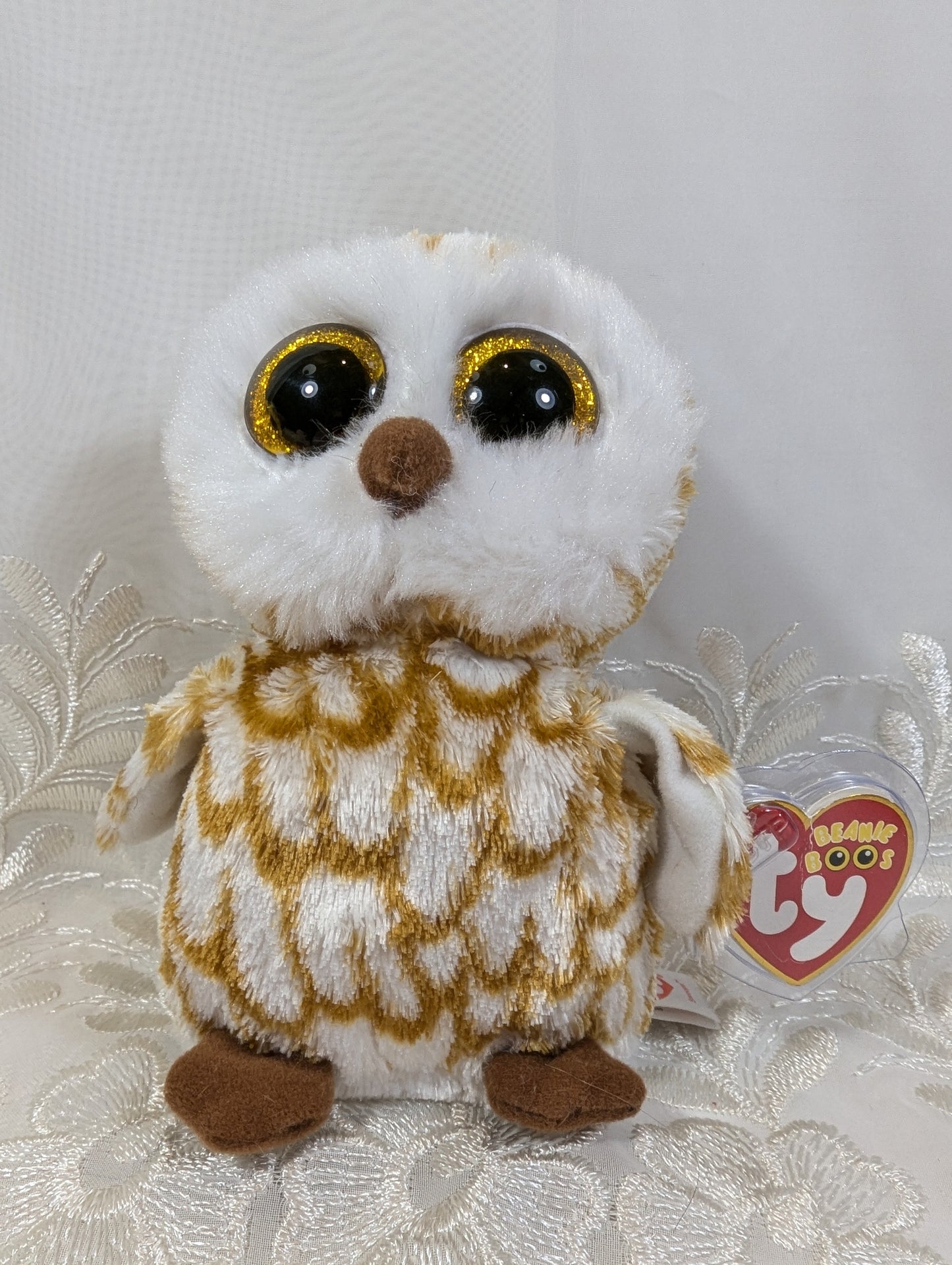 Ty Beanie Boo - Swoops The Owl (6 in) Creased tag - Vintage Beanies Canada