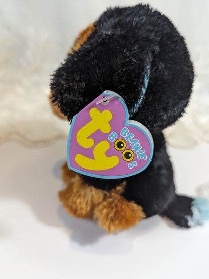 Ty Beanie Boo - Tuffy The Rottweiler Dog (6in) Purple Tag, First Gen - Vintage Beanies Canada