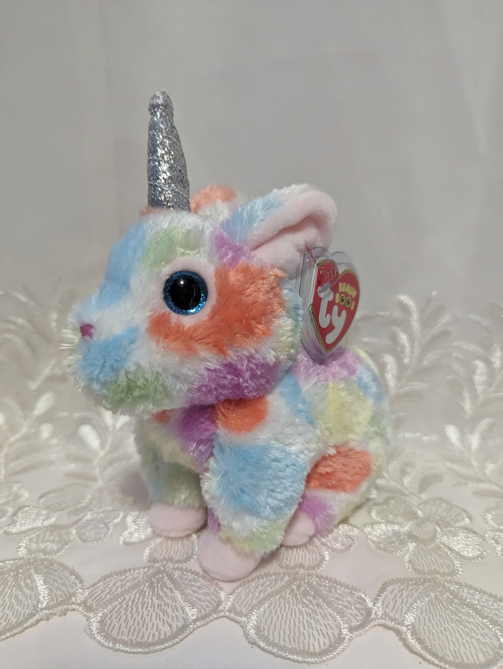Ty Beanie Boos - Begonia The Bunny Unicorn (6in) - Vintage Beanies Canada