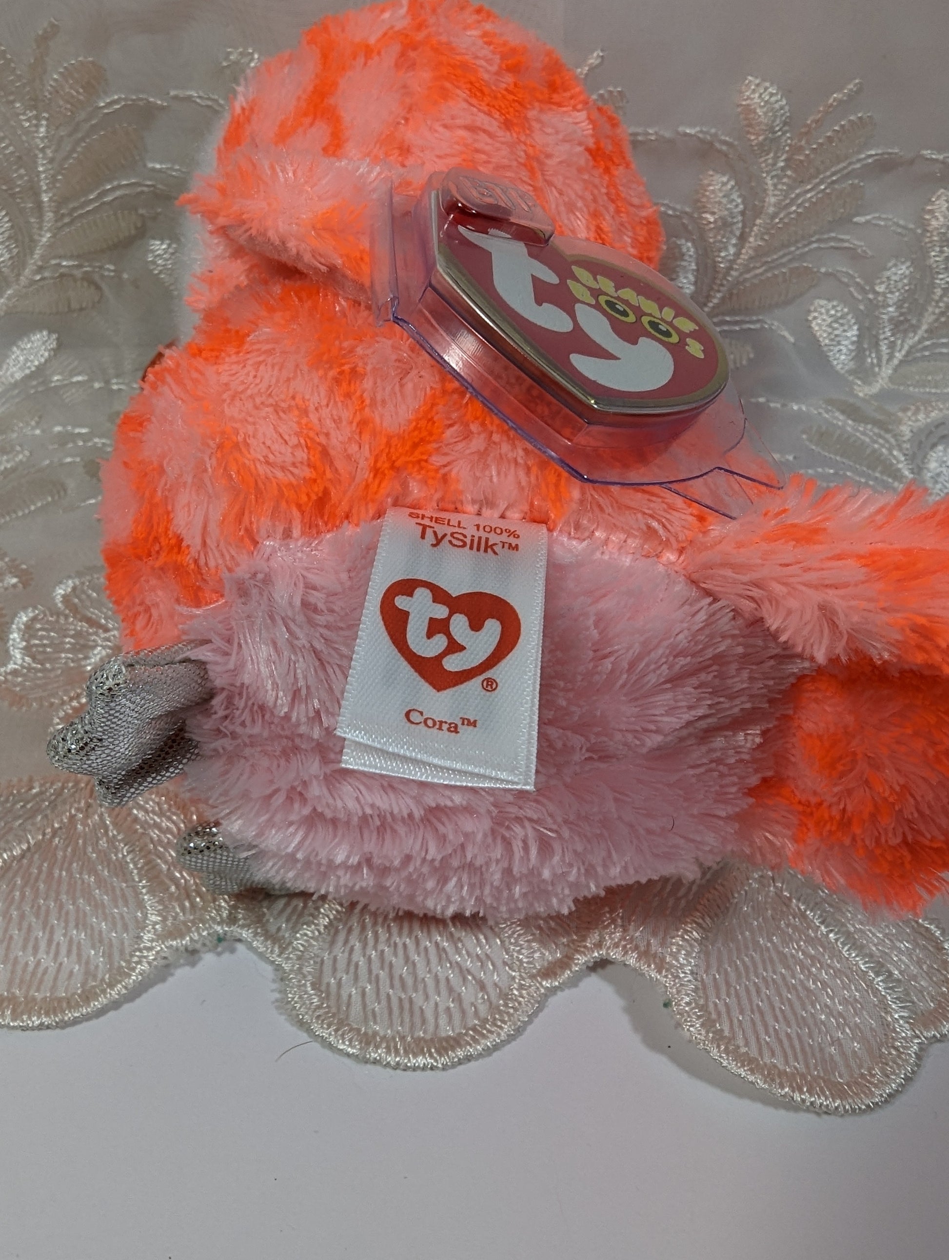 Ty Beanie Boos - Cora The Orange Owl (6in) *Justice Exclusive* Near Mint - Vintage Beanies Canada