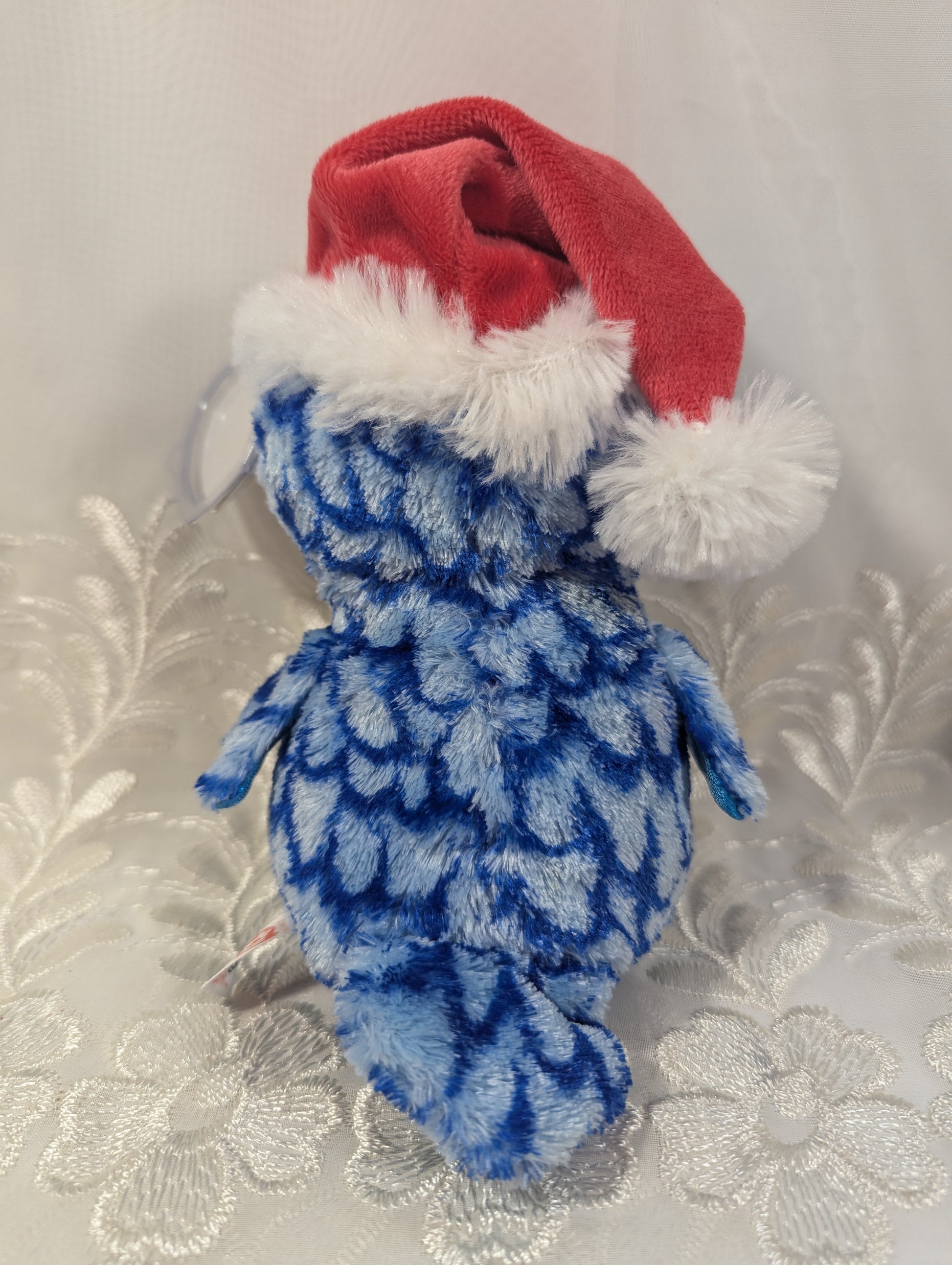 Ty Beanie Boos - Icicles The Christmas Owl W/ Santa Hat (6 In) - Vintage Beanies Canada