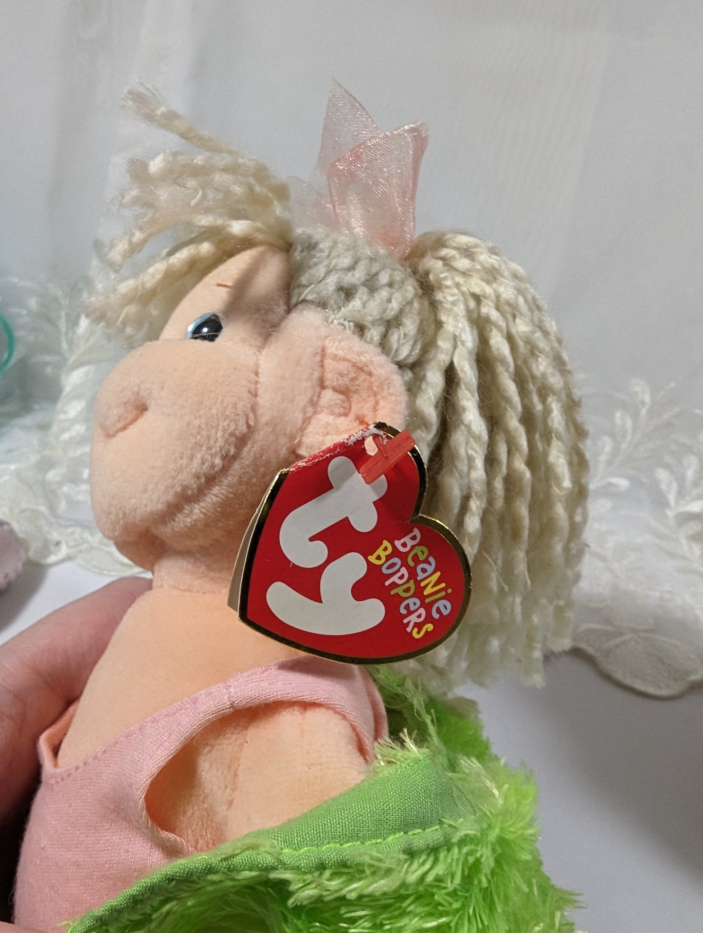 Ty Beanie Boppers - Adorable Annie The Blonde Doll (11in) Near Mint - Vintage Beanies Canada