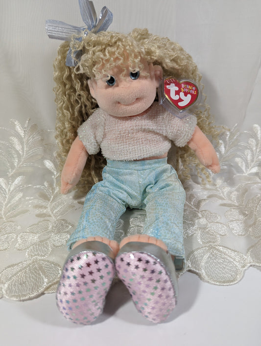 Ty Beanie Boppers - Sassy Star the Girl Doll With Blonde Hair (11in) - Vintage Beanies Canada